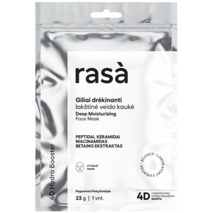 RASA 4D HYDRO BOOSTER Giliai dr?kinanti lakštin? veido kauk?